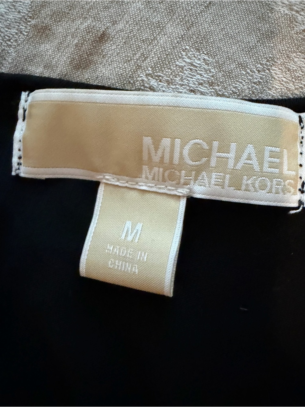 Michael Kors Black Sequin Short Sleeve Crew Top, Size Medium - Picture 3 of 10